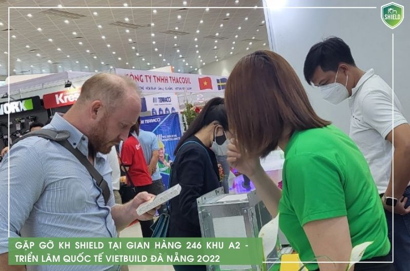Gian hàng KH Shield thu hút được nhiều chủ đầu tư, kiến trúc sư tại triển lãm quốc tế Vietbuild Đà Nẵng 2022