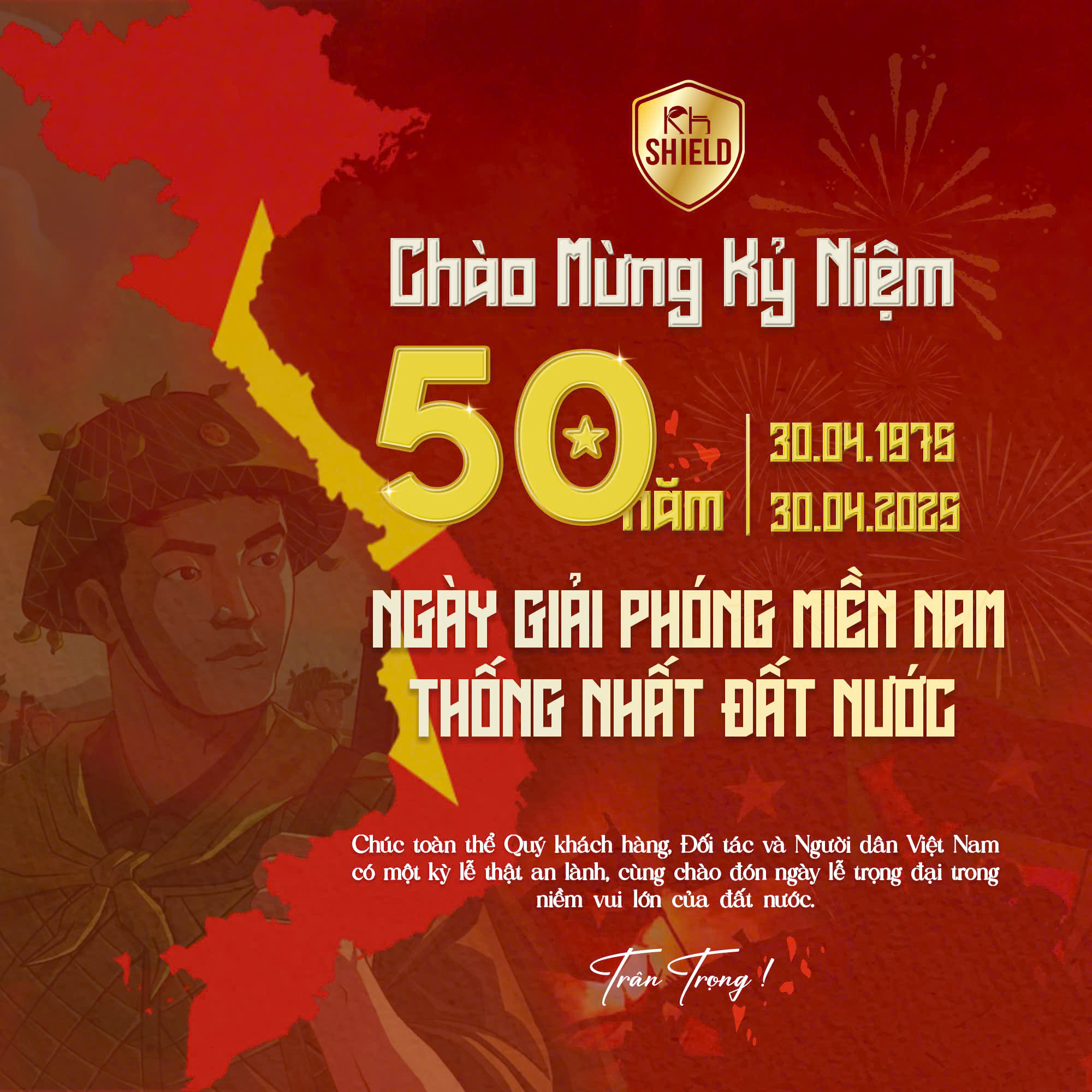 KHS Chúc mừng 30.4 giải phóng miền Nam thống nhất đất nước